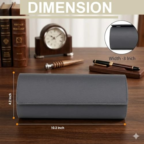 essart Travel Watch Roll Case 4 Slots – Portable Luxury Watch Organizer & Storage Box for Men & Women - Image 3