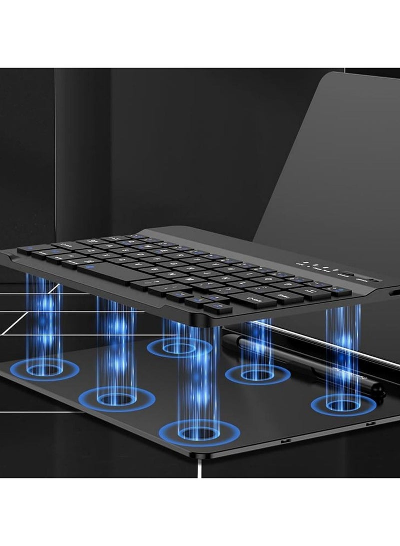 لوحة مفاتيح لاسلكية متوافقة مع هاتف Huawei Mate XT، مع حامل طوي ألومنيوم للحماية، لوحة مفاتيح وماوس بلوتوث، مع قلم ي وحامل القلم لهاتف Huawei Mate XT. - Image 3