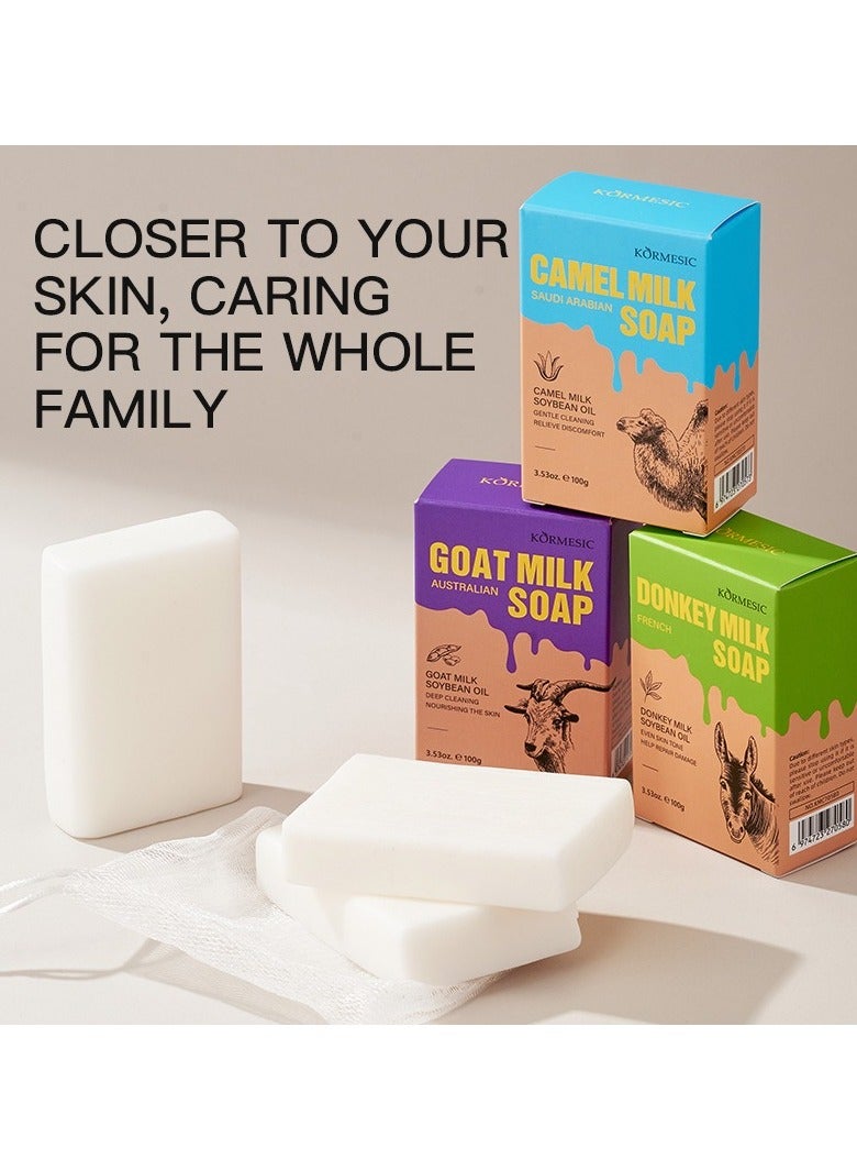 Kormesic 2-Pack Donkey Milk Soap 100g - Soothe & Rejuvenate Skin - Image 5