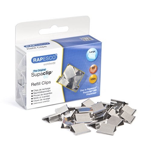 RAPESCO 1300A Supaclip 60 Kit, Dispenser and 100 Stainless Steel Refill Clips - Image 3