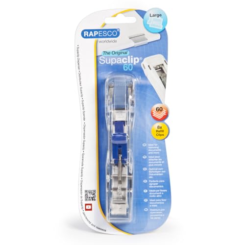 RAPESCO 1300A Supaclip 60 Kit, Dispenser and 100 Stainless Steel Refill Clips - Image 2