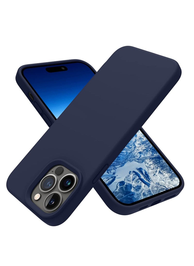 Raxoom Designed for iPhone 14 Pro Max Case, Silicone Shockproof Slim Thin Phone Case for iPhone 14 Pro Max 6.7 inch (Midnight Blue) - Image 1