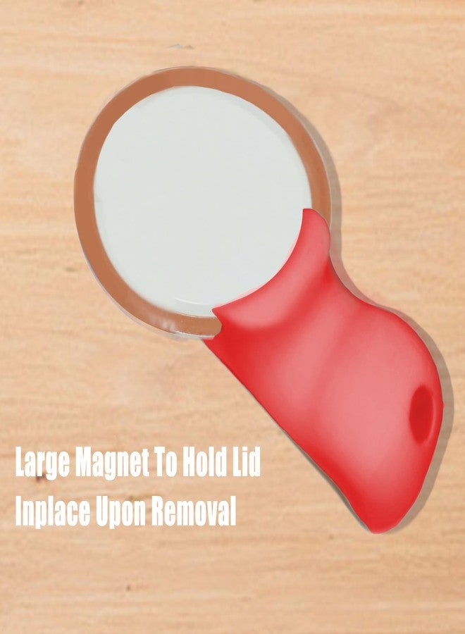 فتاحة برطمانات التعليب، أداة تعليب برطمانات ماسون، تُحرر ختم الفراغ على الأغطية ذات الفتحة الواسعة والعادية، رافعة مغناطيسية لأغطية البرطمانات للتعليب. مثالية للحفظ والتخليل وتخزين الطعام المنزلي - Image 2