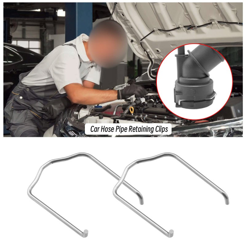 SING F LTD 4PCS Car Radiator Water Hose Flange Retaining Spring Clips 1J0121142 Stainless Steel Intercooler Hose Pipe Retaining Clips Clamps Car Parts - Image 4
