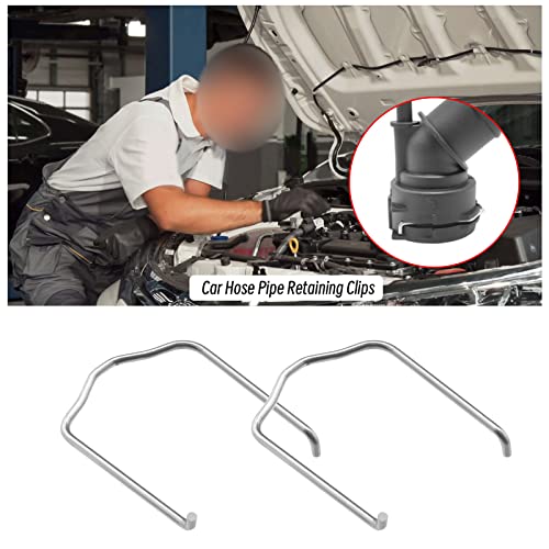 SING F LTD 4PCS Car Radiator Water Hose Flange Retaining Spring Clips 1J0121142 Stainless Steel Intercooler Hose Pipe Retaining Clips Clamps Car Parts - Image 3