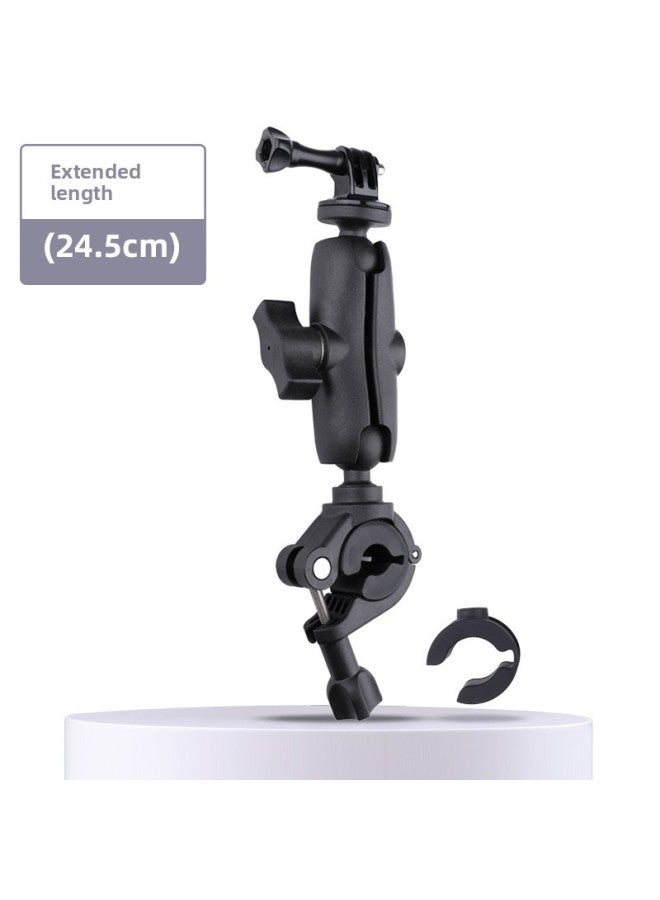 Generic Electric Car Mobile Phone Sports Camera Handlebar Bracket Motorcycle Riding Navigation Bracket Universal Clip Selfie Live Clip-Color:Lengthened  - Image 1