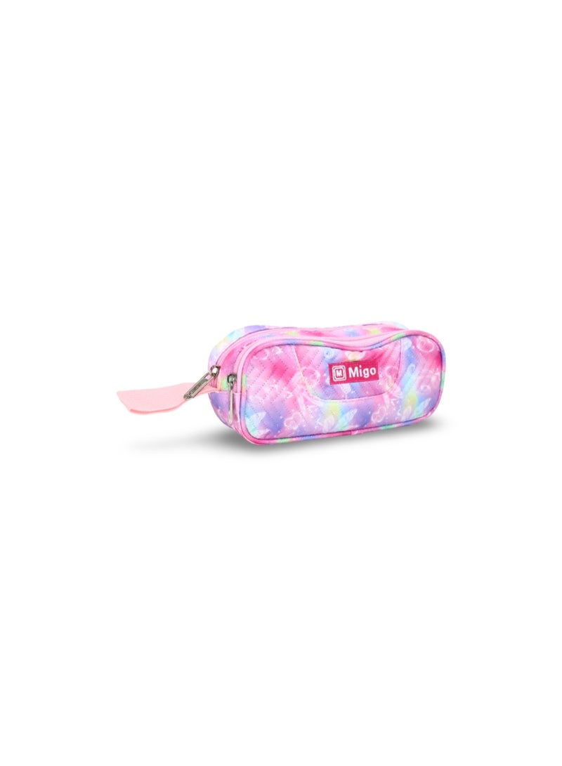 Migo Hearts Pencil Case – Pink - Image 1