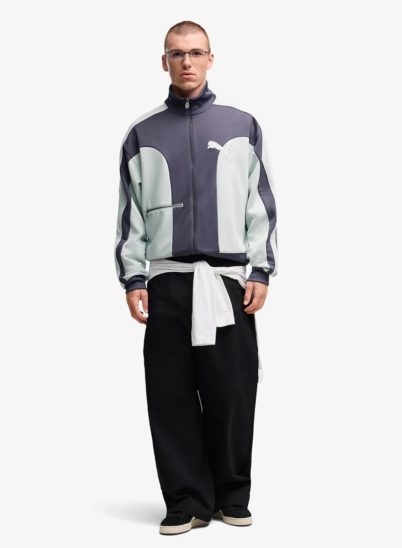 Puma Inky Depths-Creme De Mint T7 Love Of The Cat Relaxed Track Jacket for Men | Best Price UAE