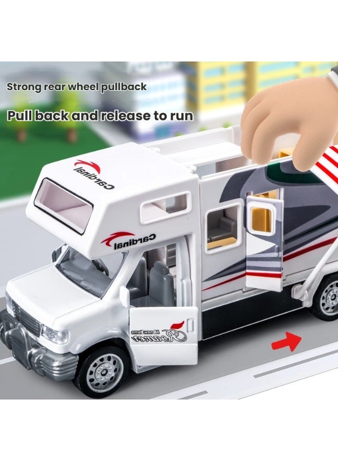 general DIY Luxury Motorhome DIE-CAST Car Model, Zinc Alloy Die-Cast Pull Back Vehicles Kid Toys for Boy Girl Gift - Image 3