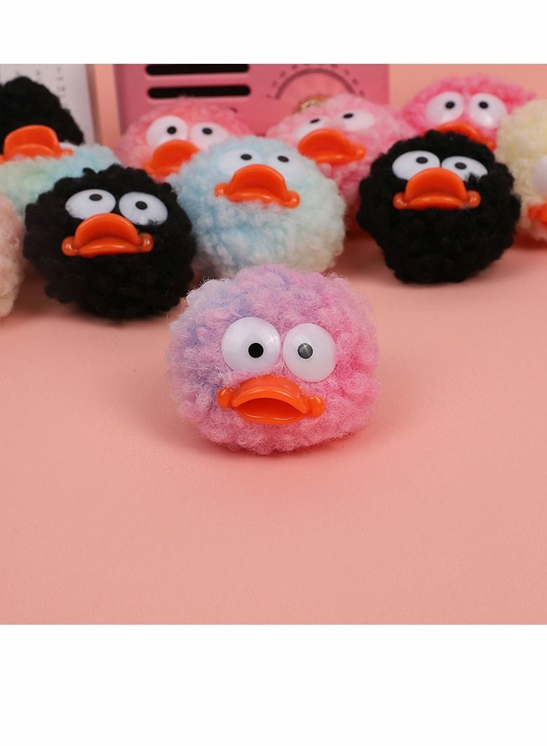 Excefore 12 Pcs Random Plush Shoe Decorations Charms, for croc Bracelets Wristband Colorful Beauty croc jibbed charms Bracelet Decorations Party Gifts - Image 3