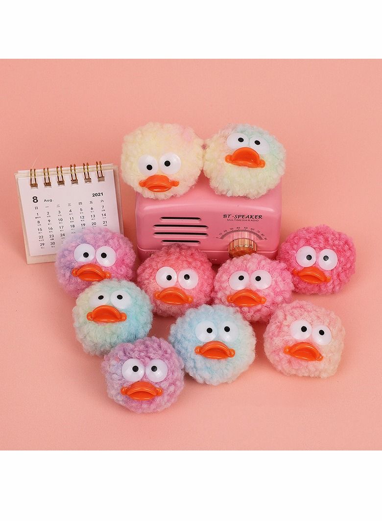 Excefore 12 Pcs Random Plush Shoe Decorations Charms, for croc Bracelets Wristband Colorful Beauty croc jibbed charms Bracelet Decorations Party Gifts - Image 2