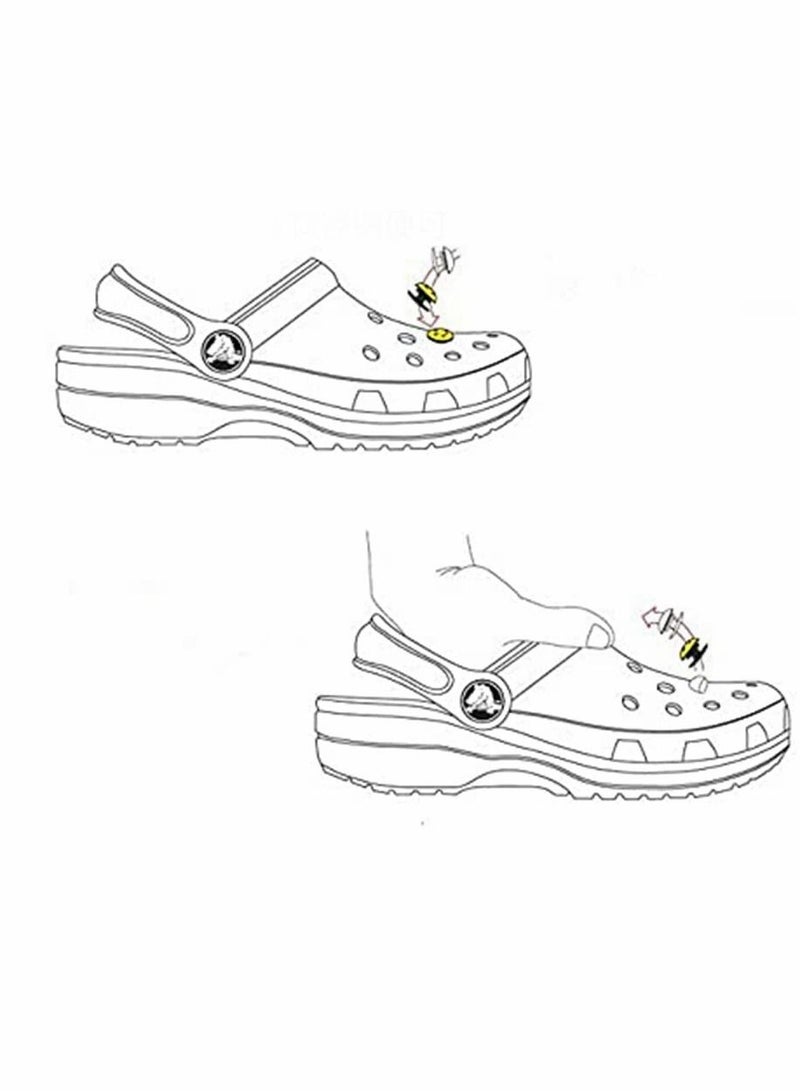 Excefore 12 Pcs Random Plush Shoe Decorations Charms, for croc Bracelets Wristband Colorful Beauty croc jibbed charms Bracelet Decorations Party Gifts - Image 5