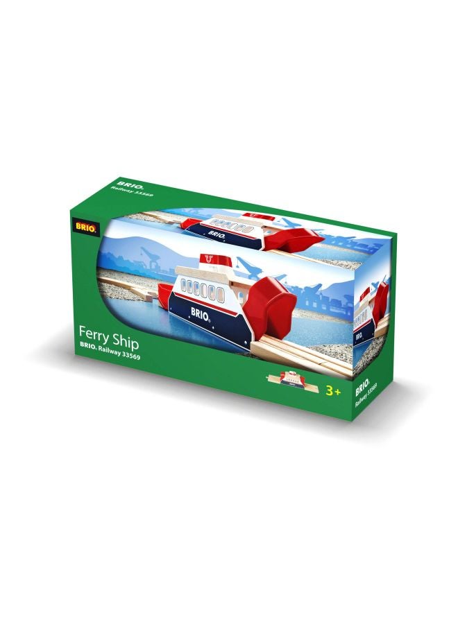 BRIO World 33569 - Ferry Ship - 3 Piece Wooden Toy Train Set for Kids | Interactive Light and Sound Features | Compatible with All BRIO Train Tracks | Ideal for Ages 3 and Up - Image 4