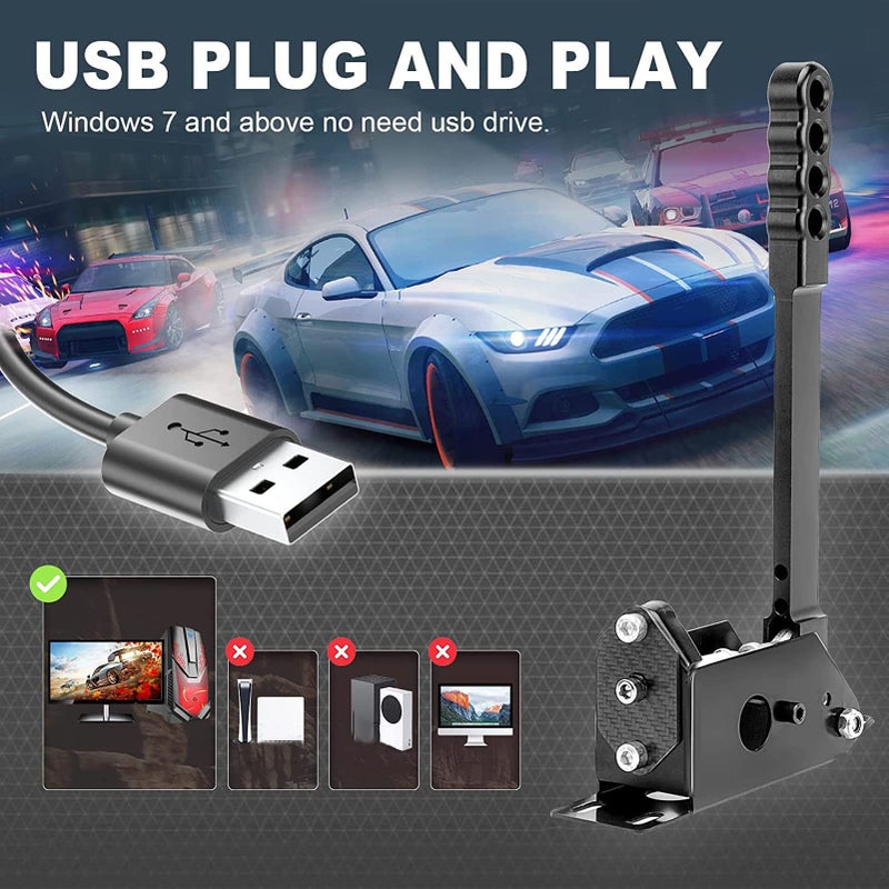 هاندبريك USB لألعاب السباق على الكمبيوتر - Image 4