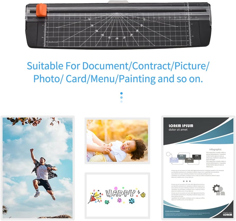 SL399 Laminator Machine Set A3 Size Hot and Cold Lamination 2 Roller System with 25 A3/A4/A5/A6 Laminating Pouches Corner Rounder for Home Office School Supplies - Image 3