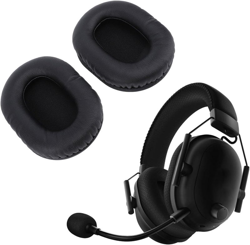 أنجريك Headphones Replacement Ear Cushions, Black Spa Me Memory Foam Ear Pads for Blackshark V2 - Image 4