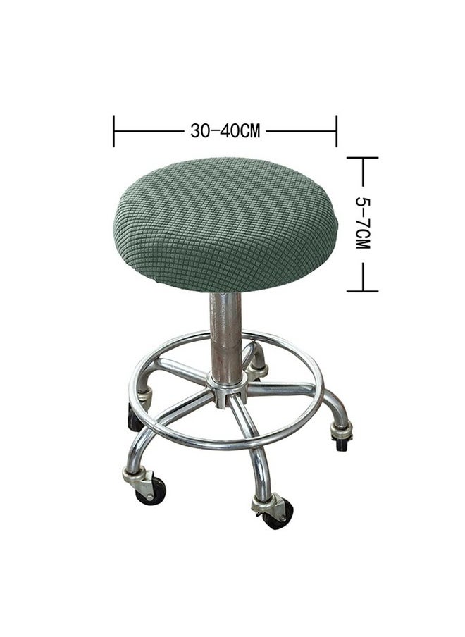 Veemoon Round Bar Stool Cover Washable Stool Cushion Slipcover Elastic Chair Hood Seat Cover For 1318 Inch Round Barstools  - Image 3