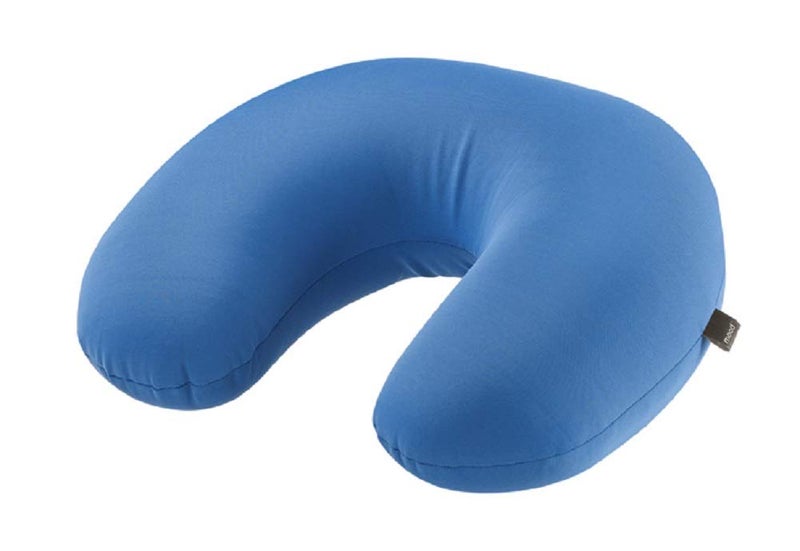 Lewis N. Clark Mood Neck Pillow, Microbead Pillows, Airplane Pillow and Cervical Neck Pillow for Kids + Adults, Travel Pillow with Neck Support, Blue - Image 1