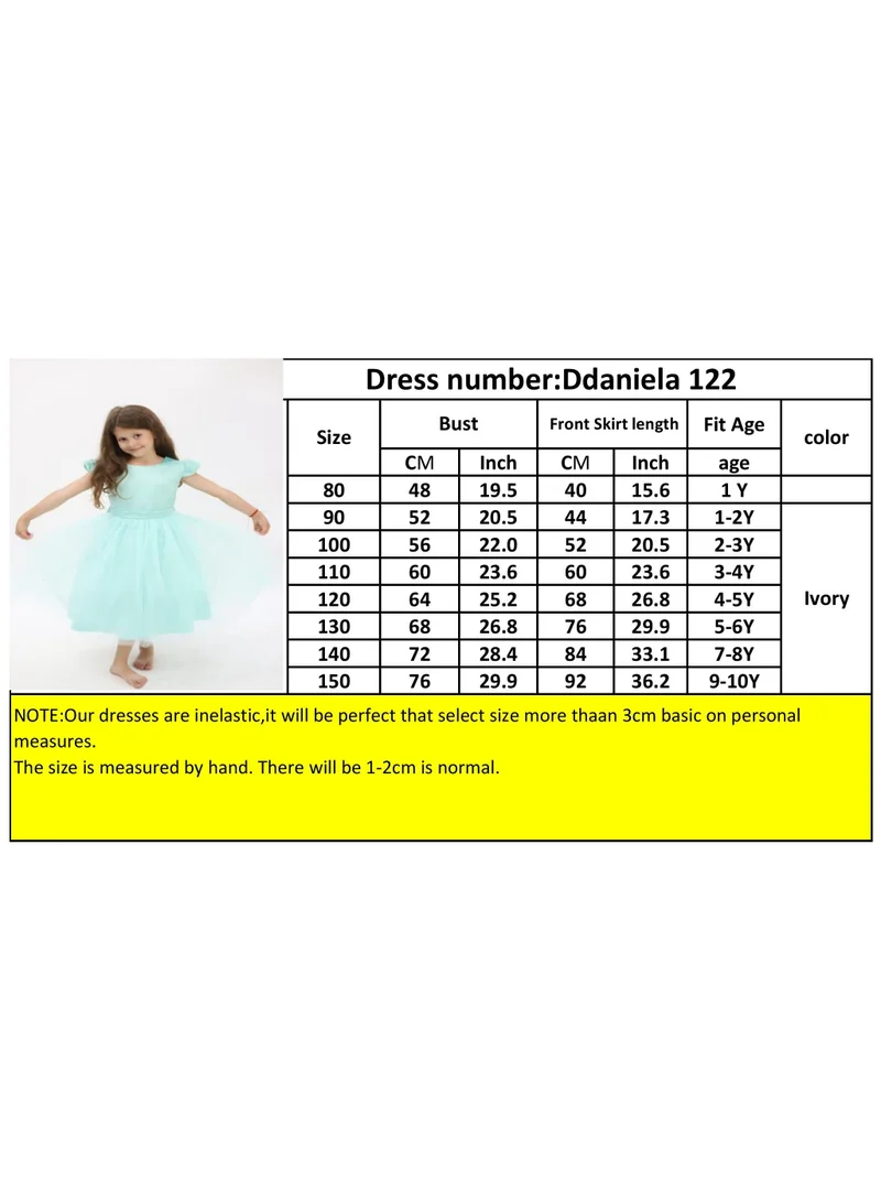 D'Daniela Aqua Tulle Dress