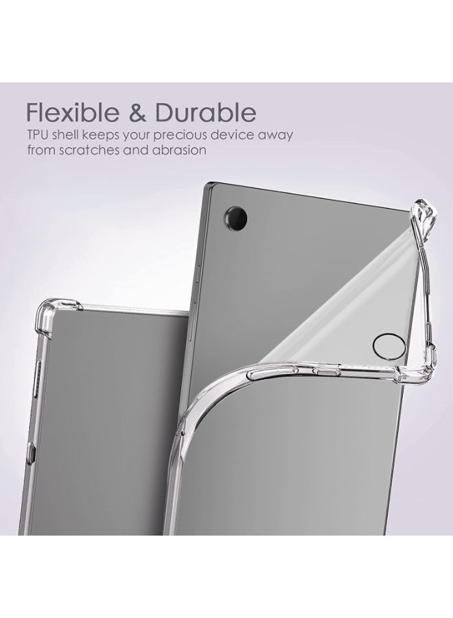 Transparent Case For Samsung Galaxy Tab A9/A11 Cover Case 8.7 inch Tablet Cover [SM-X110/X115/X117] Ultra Thin Silicone Shockproof Back Shell HD Transparent TPU Protective Cover - Clear - Image 2