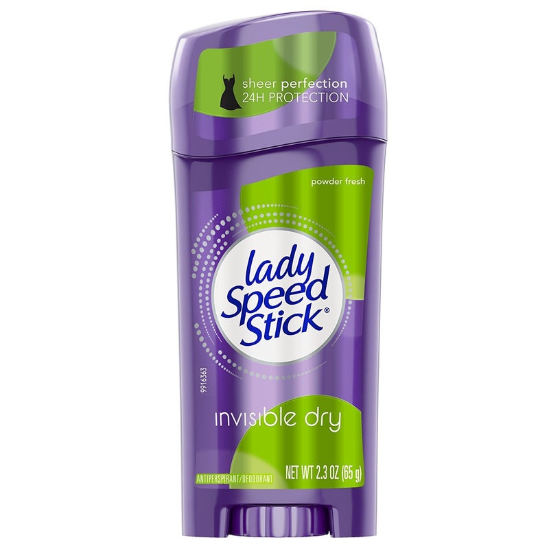 Lady Speed Stick Invisible Dry Antiperspirant Deodorant, Powder Fresh - 2.3 ounce (6 Pack) - Image 1