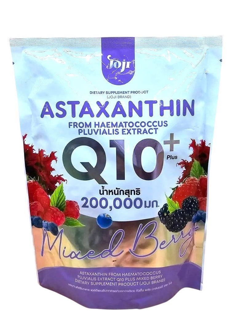 Joji Astaxanthin Q10+ Antioxidant Powder - 200g (200,000mg) | Mixed Berry Flavor | Skin & Energy Support Supplement | Sugar-Free Formula - Image 4