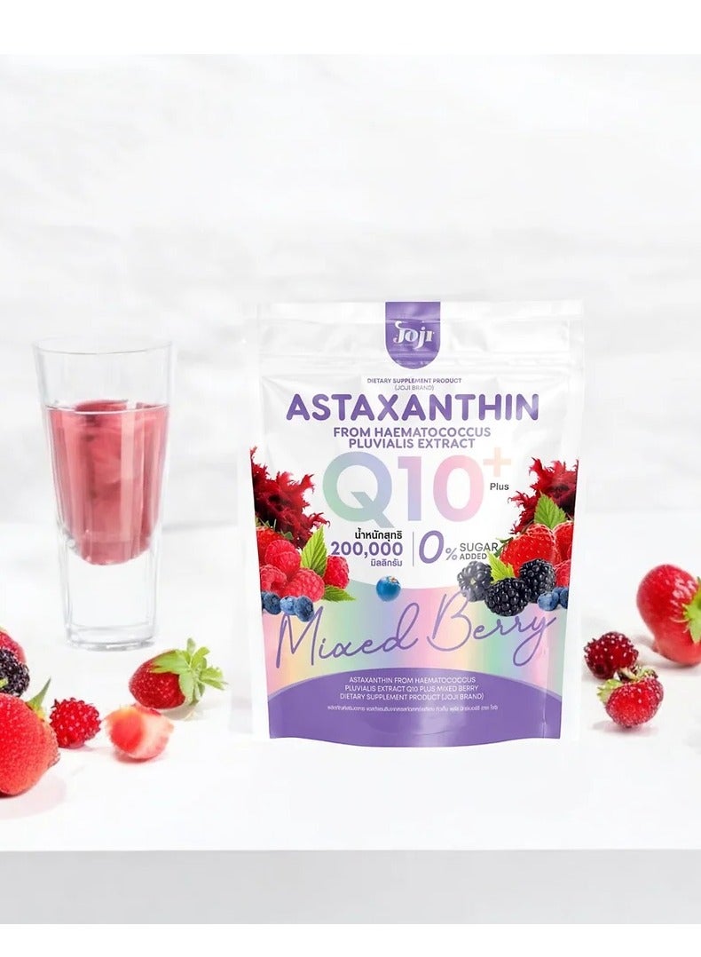 Joji Astaxanthin Q10+ Antioxidant Powder - 200g (200,000mg) | Mixed Berry Flavor | Skin & Energy Support Supplement | Sugar-Free Formula - Image 2