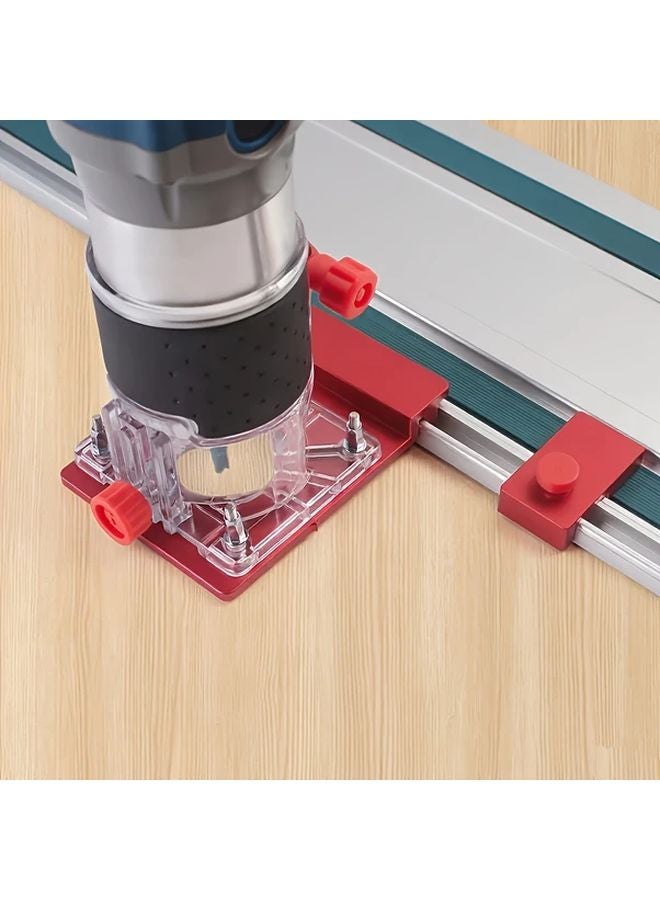 Red Heavy Duty Plastic Guide Rail Adapter Linear Tracking System With Limit Switch - Image 2