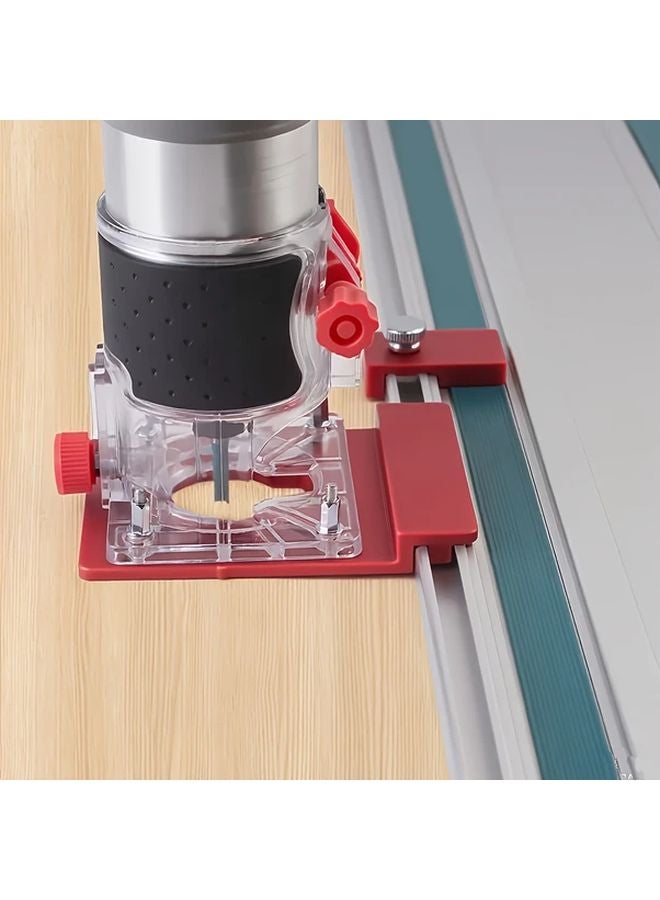 Red Heavy Duty Plastic Guide Rail Adapter Linear Tracking System With Limit Switch - Image 5