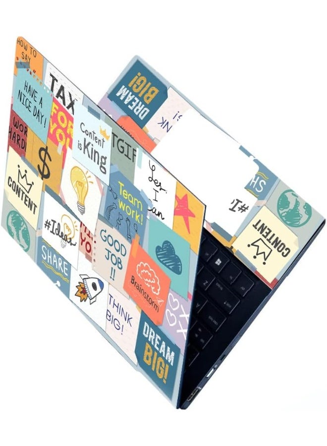 Home Trove ANCIARY Full Laptop Skin Bubble-Free HD Quality Sticker for Laptops Upto 15.6" Compatible with Apple/Dell/HP/Lenovo/Acer/Asus/Sony (Dustproof|Waterproof|Scratchproof|Reusable) - King FL1  - Image 1