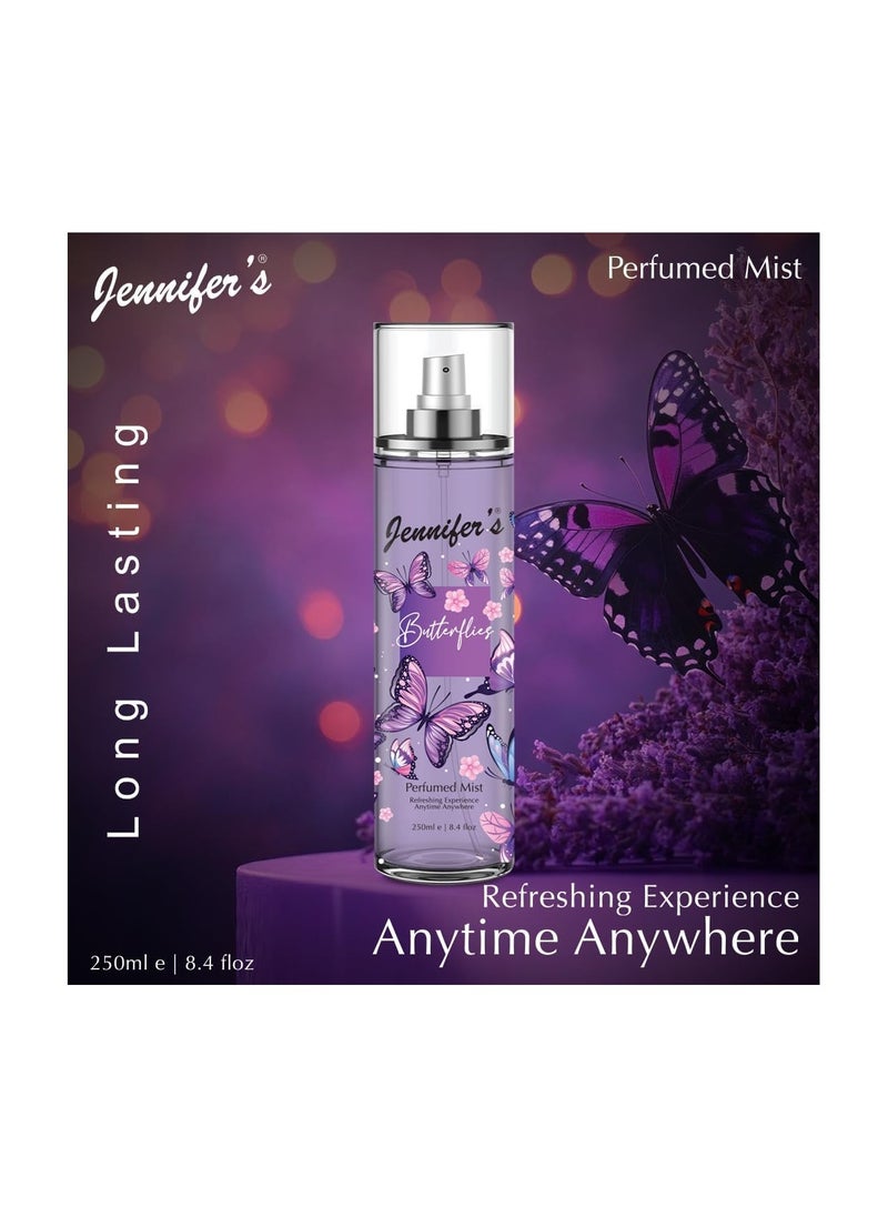 Jennifer's Jennifer's Butterflies Perfumed Mist 250 ML - Refreshing Experience Anytime, Anywhere  - Image 3
