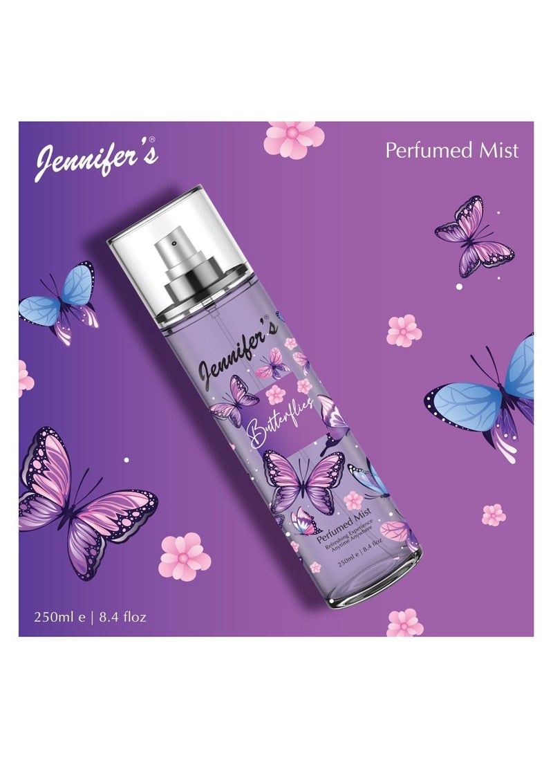 Jennifer's Jennifer's Butterflies Perfumed Mist 250 ML - Refreshing Experience Anytime, Anywhere  - Image 4