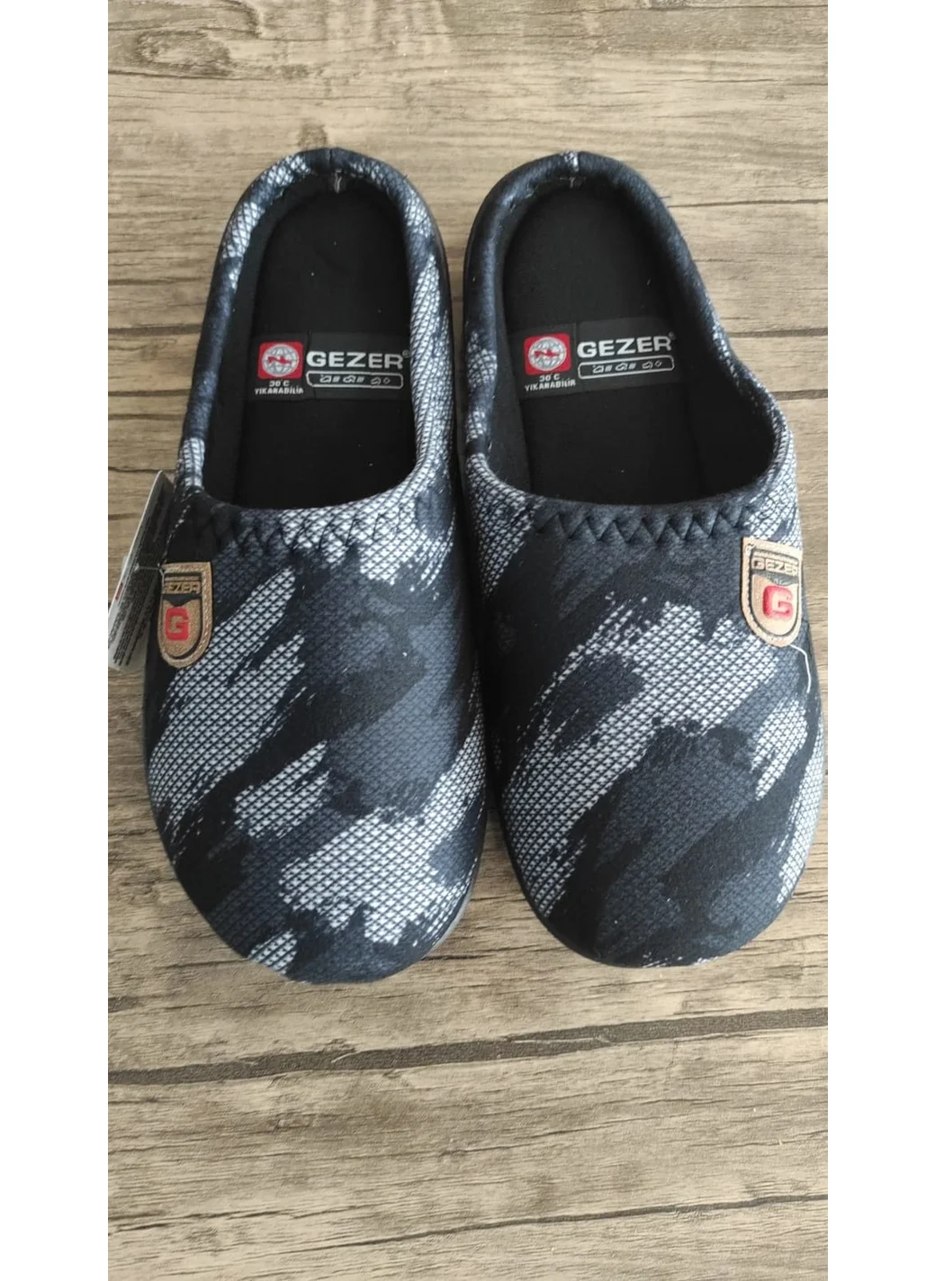 Gezer Men's Winter House Slippers Camouflage