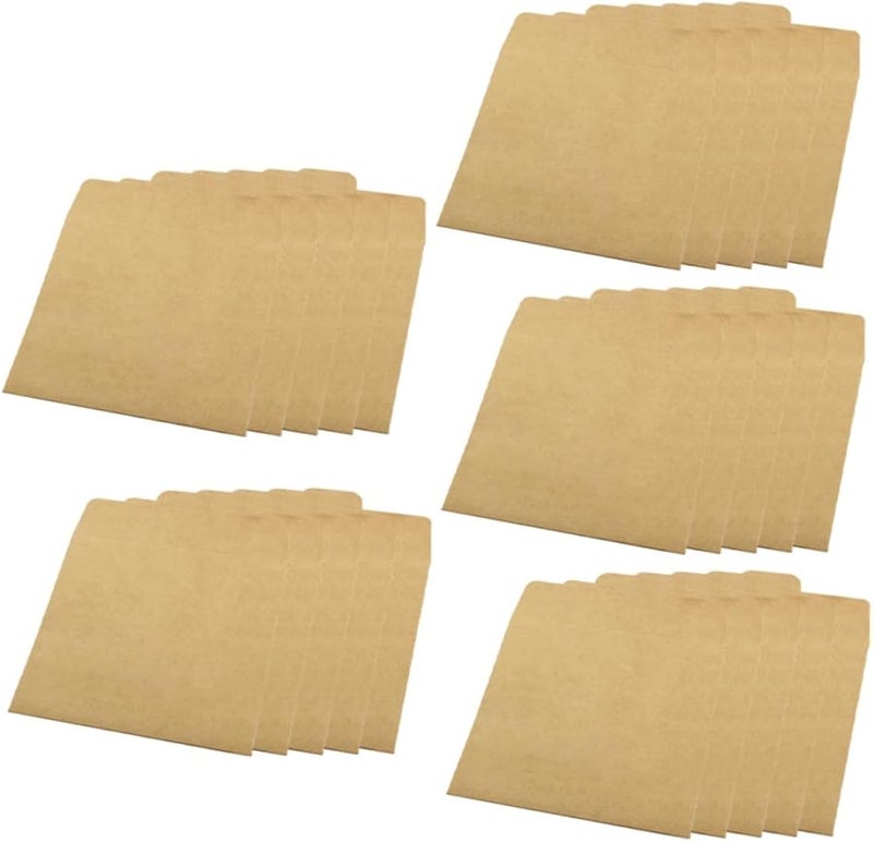 Portable CD Storage Bags 25 Pack Multi Function Cardboard Envelopes Protects Discs From Scratches - Image 1