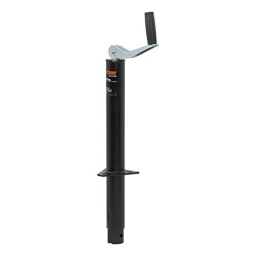 CURT 28202 A-Frame Trailer Jack, 2,000 lbs, 14-3/4 Inches Vertical Travel, CARBIDE BLACK POWDER COAT - Image 1
