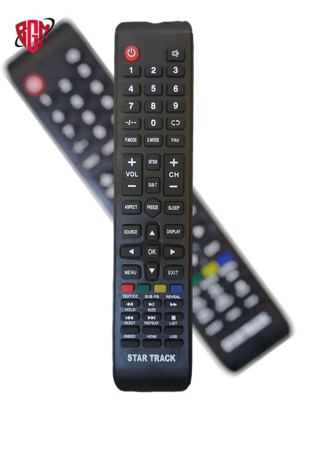 STAR TRACK Replacement Remote Control For STARTRACK Smart TV , LED , LCD TV'S 