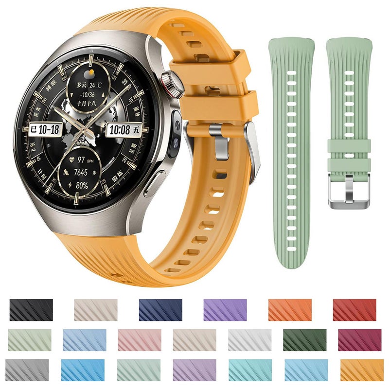 For Huawei Watch 5 42Mm Vertical Silicone Watch Band(Gray) - Image 2