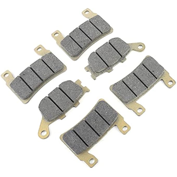 6PCS MOTORCYCLE BRAKE SHOE SET, FRONT REAR DISK BRAKE PADS FOR CBR 600 F4 F4I - Image 1