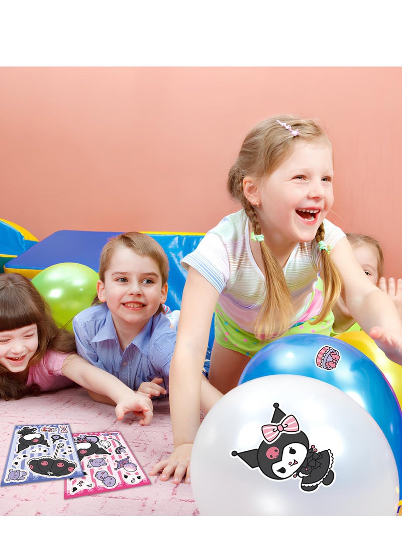 8 pieces Kuromi Magic Face-Changing Stickers – DIY Puzzle Fun for Kids, Relaxation for Parents! - Image 3