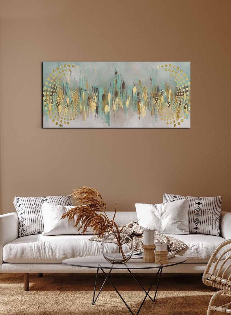 لوحة كانفاس على إطار خشبي بمنظر بانوراما، تصميم ملون، للمنزل، غرفة المعيشة، المكتب، الديكور - Image 2