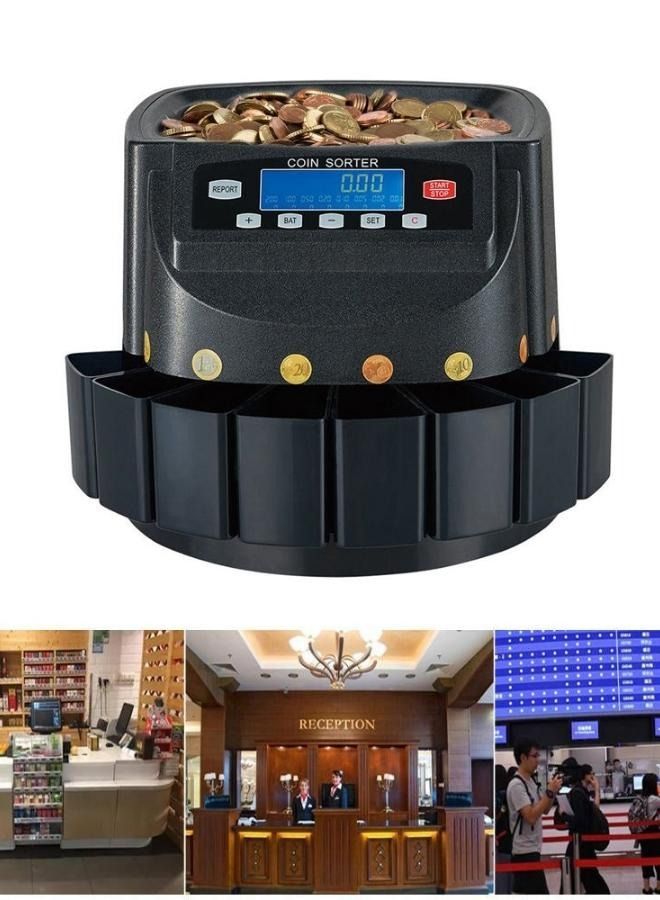 Crony آلة عد النقود CN-550 بشاشة LCD آلة فرز العملات آلة عد النقود للتصدير آلة عد النقود - Image 5