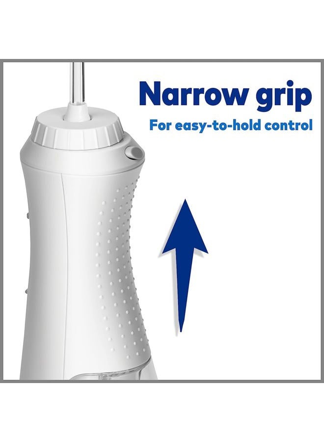 Waterpik Cordless Plus Water Flosser with 4 Flossing Tips, Rechargeable and Portable for Travel and Home, ADA Accepted, White WP-450 - Image 3