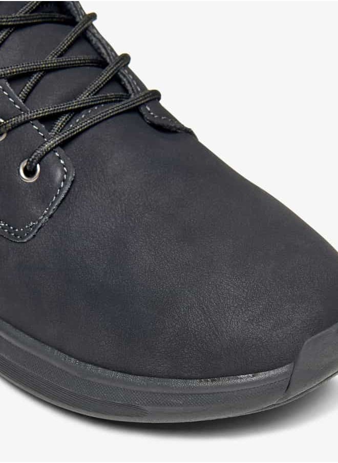 LBL by Shoexpress - Men Panelled Lace-Up Chukka Boots - Image 1