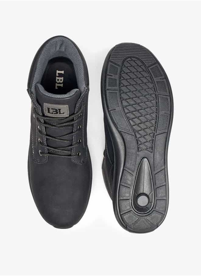 LBL by Shoexpress - Men Panelled Lace-Up Chukka Boots - Image 1
