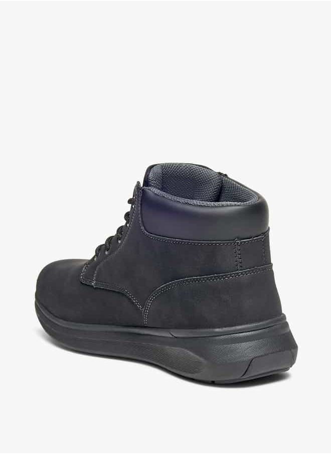 LBL by Shoexpress - Men Panelled Lace-Up Chukka Boots - Image 1