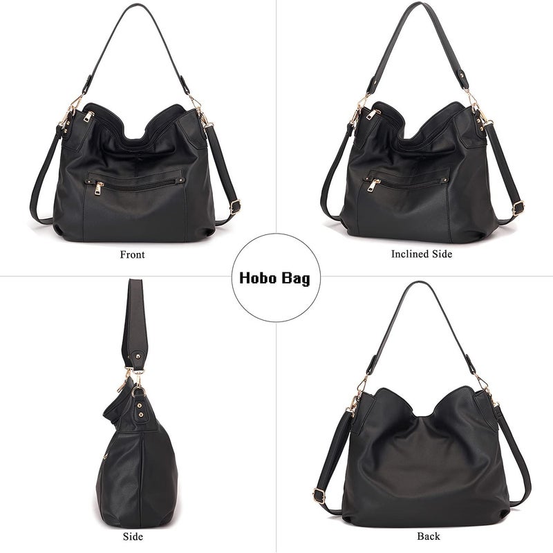 Idesort Large Crossbody Bags Ladies Shoulder Handbags Purse and Wallet Set for Women Totes Hobo Purses - Image 4