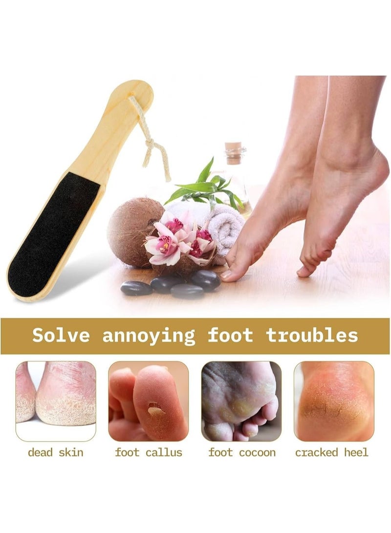 Generic Double Sided Foot File Scraper Dead Skin & Callus Remover with Wooden Handle  - Image 3