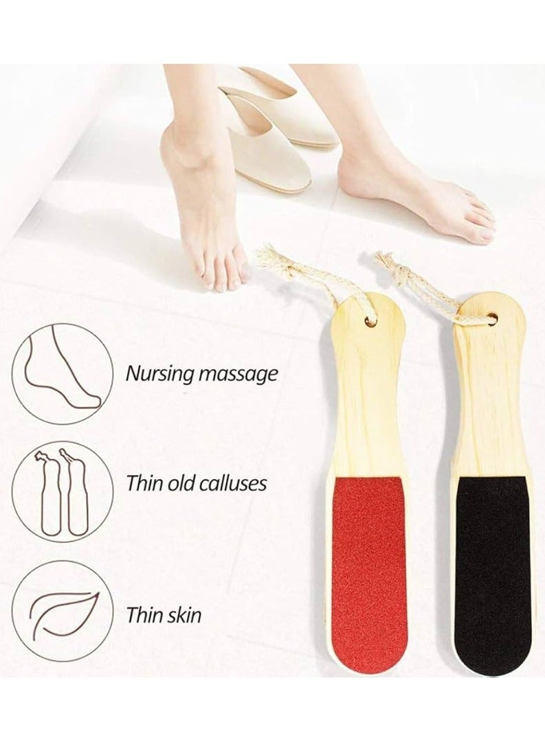 Generic Double Sided Foot File Scraper Dead Skin & Callus Remover with Wooden Handle  - Image 4