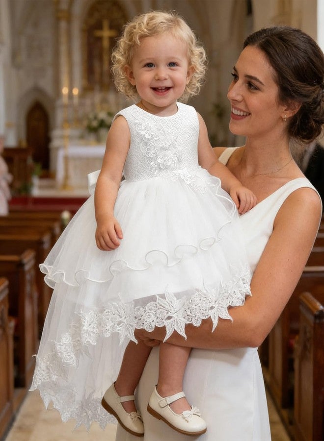 LZH Easter Dresses for Baby Girls Baby Easter Dresses Toddler, Baby Girls Flower Dress Christening Dresses Wedding Party - Image 3