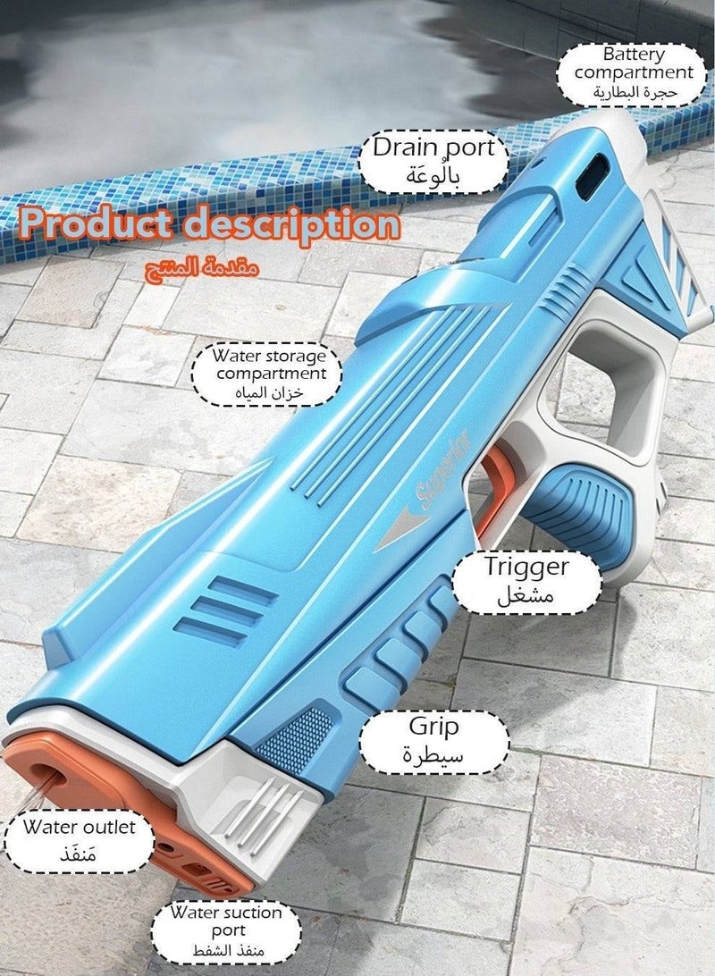Superior Water Gun Toy for Kids – Realistic Automatic Water Blaster with Self-Priming Pump, Electric Water Absorption, Large Capacity Tank – Outdoor Water Battle Game Toy for Boys & Girls - Image 2